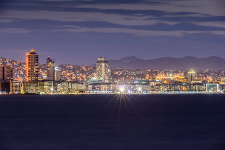 Kordon, Alsancak, Izmir City. Beautiful city view of Izmir, Turkey.の写真素材