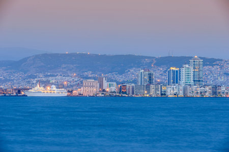 Kordon, Alsancak, Izmir City. Beautiful city view of Izmir, Turkey.
