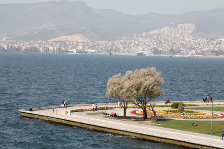 Cumhuriyet Square is popular tourist attraction in Izmir - Turkeyの写真素材