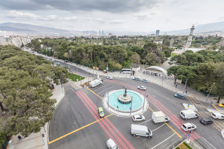 Montro Square in Konak district. Izmir, Turkey