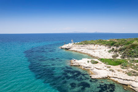 Ardic Beach view in Mordogan of Izmir Provinceの写真素材