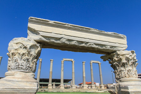 Izmir Agora or Smyrna Agora is the agora located in the Konak district of Izmir today and was founded in the 4th century BCの写真素材