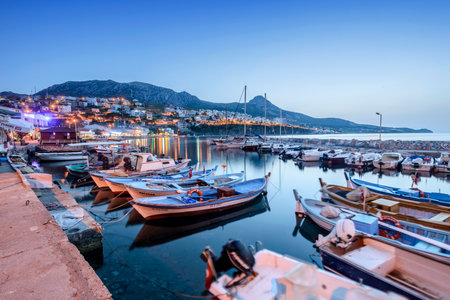 Scenic view of Karaburun Izmir Turkeyの写真素材