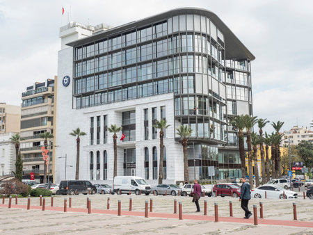 Cityscape of Izmir Alsancak District in Turkeyの写真素材