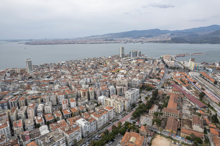 Alsancak Kordon, Izmir view.の写真素材