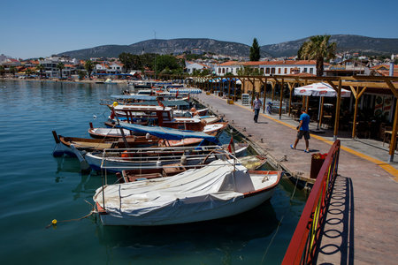 The beautiful coastal town of izmir Mordogan