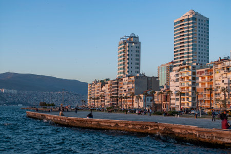 Alsancak ferry port building. Izmir, Turkeyの写真素材