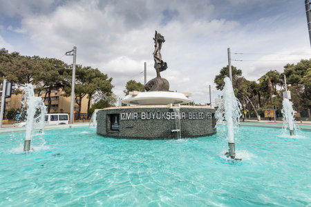 Montro Square in Konak district. Izmir, Turkeyの写真素材