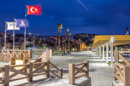 15th July Martyrs Square view in Izmir Cityの写真素材