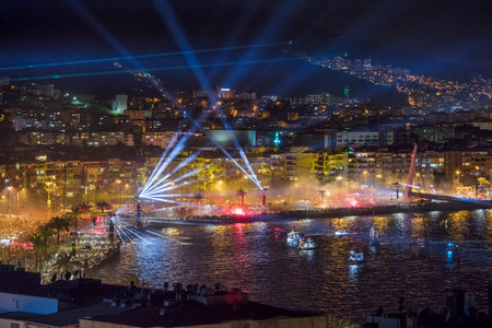 Izmir Republic of TÃ¼rkiye Fans of GÃ¶ztepe football teamの写真素材