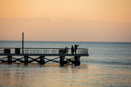 Colorful street view in Izmir. Goztepe is the most popular tourist center in Izmir. Local and foreign people are walkingの写真素材