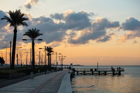 Colorful street view in Izmir. Goztepe is the most popular tourist center in Izmir. Local and...