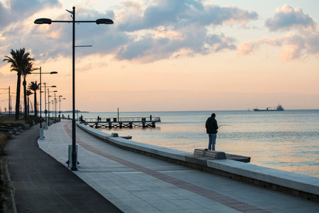 Colorful street view in Izmir. Goztepe is the most popular tourist center in Izmir. Local and foreign people are walkingの写真素材