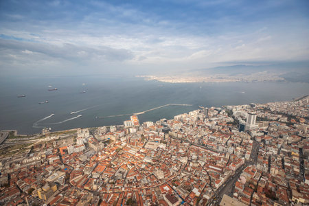 Izmir Konak aerial view. Turkey, Izmirの写真素材