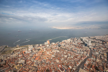 Izmir Konak aerial view. Turkey, Izmirの写真素材