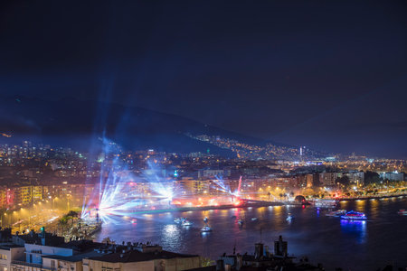 Izmir Republic of TÃ¼rkiye Fans of GÃ¶ztepe football teamの写真素材