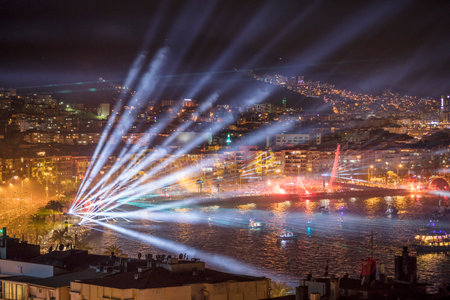 Izmir Republic of Türkiye Fans of Göztepe football teamの写真素材