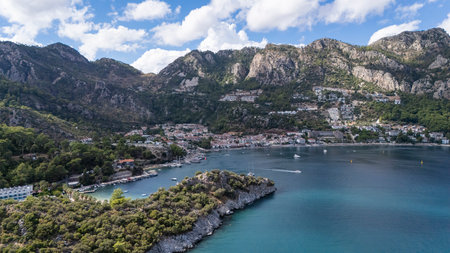 Aerial View of Turunc Bay in Marmaris, Turkeyの写真素材