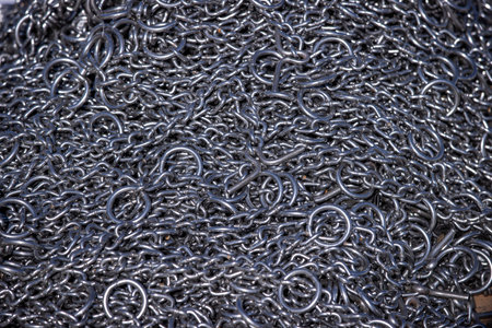 Heavy Chain Close-Up Texture Background