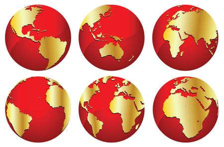 golden worldsのイラスト素材