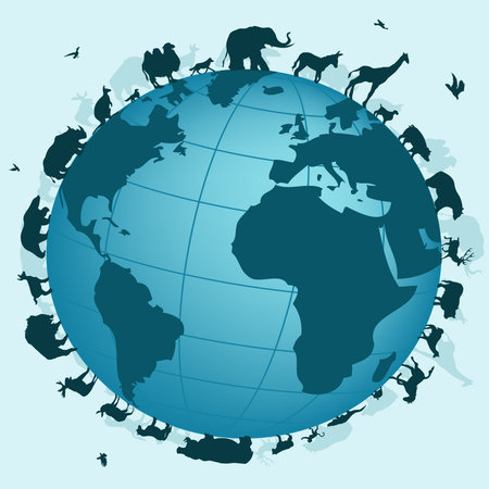 world of animalsのイラスト素材