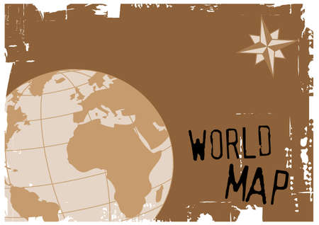 world mapのイラスト素材