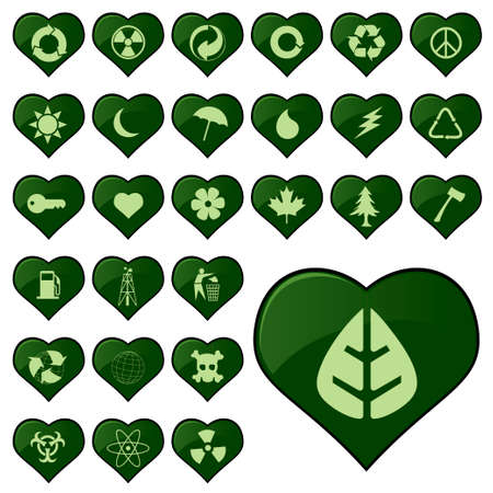 environmental iconsのイラスト素材