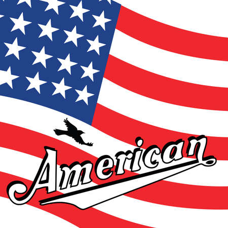 american flagのイラスト素材