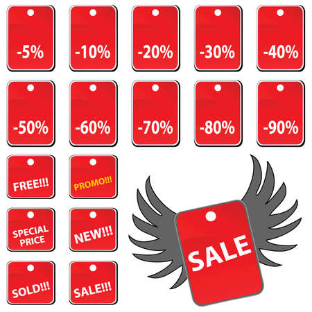 sale tagsのイラスト素材