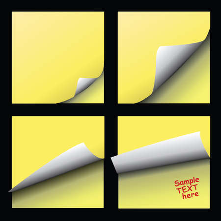 post-itのイラスト素材