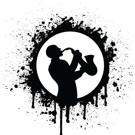 sax playerのイラスト素材