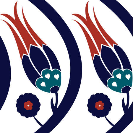 oriental backgroundのイラスト素材