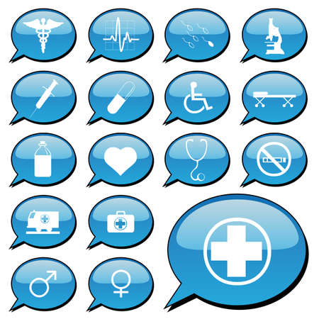 vector collection of medical iconsのイラスト素材