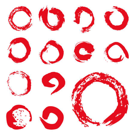 vector bloody circlesのイラスト素材