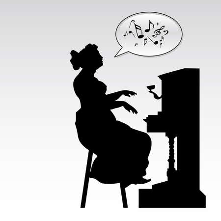 pianist のイラスト素材