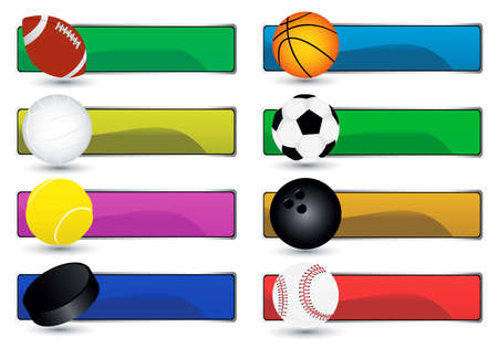 vector sport bannersのイラスト素材