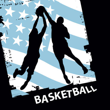 vector basketball playersのイラスト素材