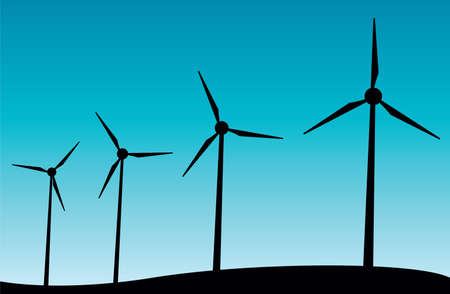 vector windmillsのイラスト素材