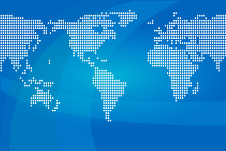 vector world mapのイラスト素材