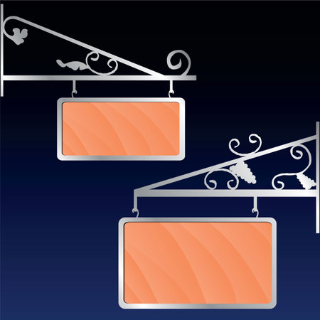 vector signboardsのイラスト素材