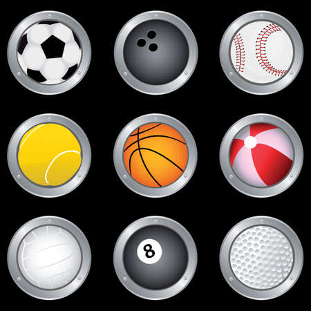 sport ballsのイラスト素材