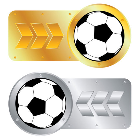 soccer ballsのイラスト素材