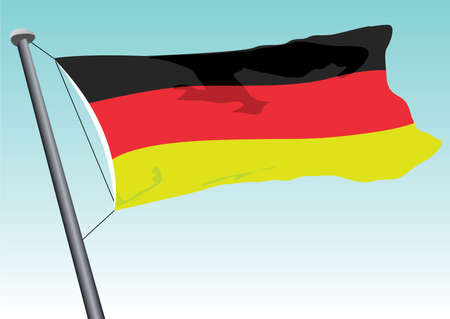 vector flag of germanyのイラスト素材