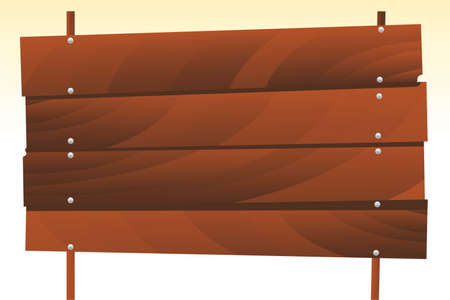 wooden signboardのイラスト素材