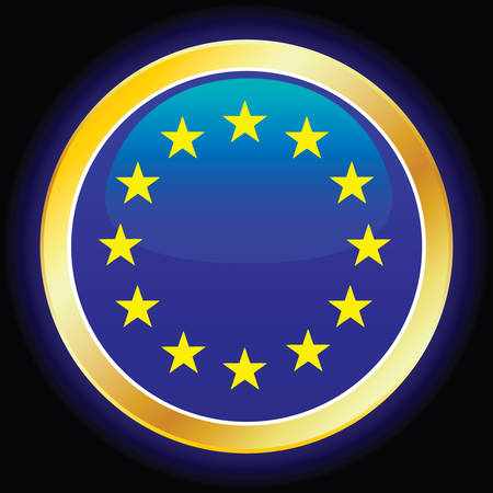 vector flag of european unionのイラスト素材