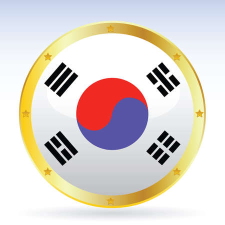 vector sign of south koreaのイラスト素材