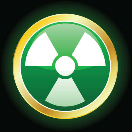 radioactive iconのイラスト素材