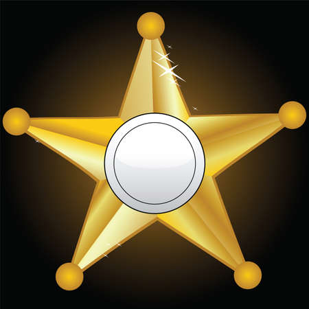 sheriff badgeのイラスト素材