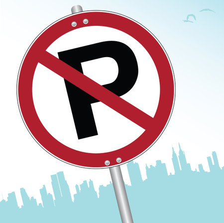 no parking signのイラスト素材