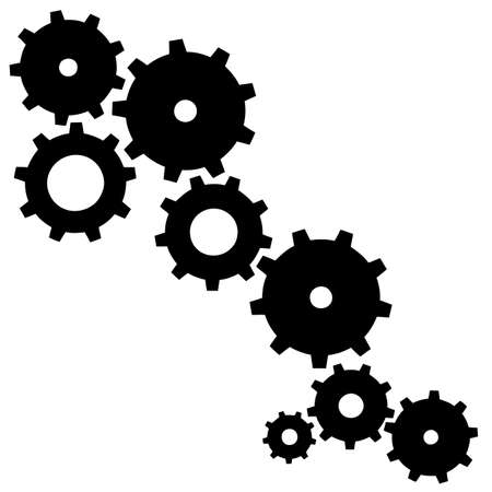 cogwheelsのイラスト素材